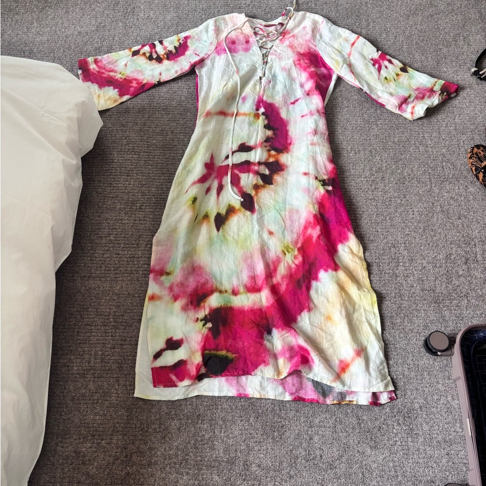 POCCAA Vibrant Tie-Dye Dress